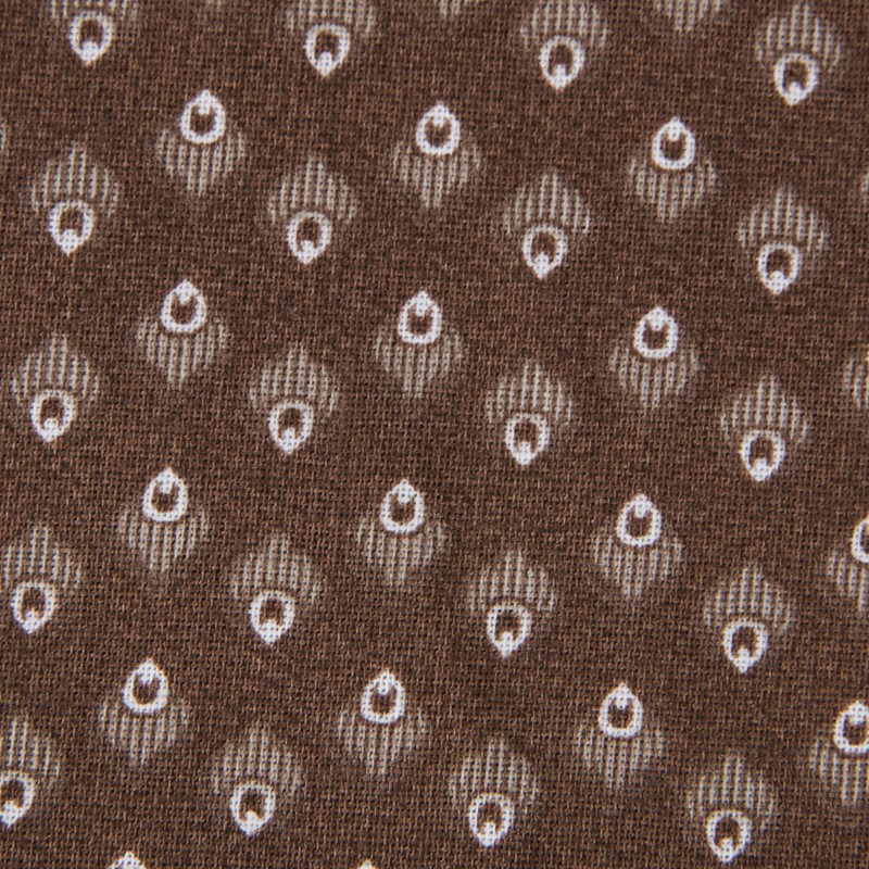 Tela Patchwork Pluma Marrón - Ribes y Casals