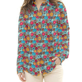 Tecido Patchwork Círculos Coral - Ribes y Casals