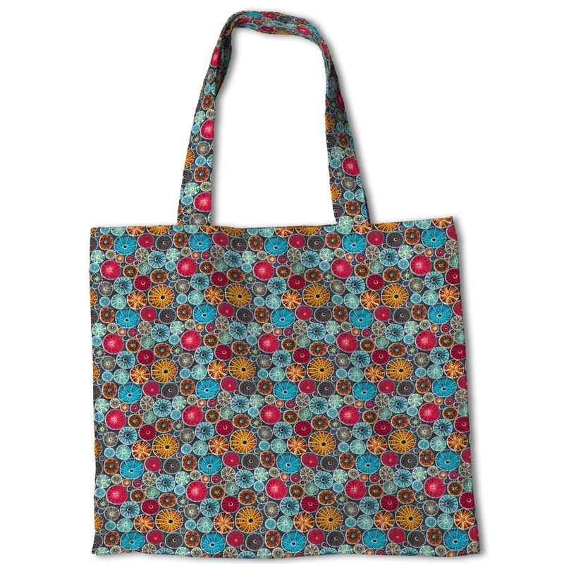 Tecido Patchwork Círculos Coral - Ribes y Casals