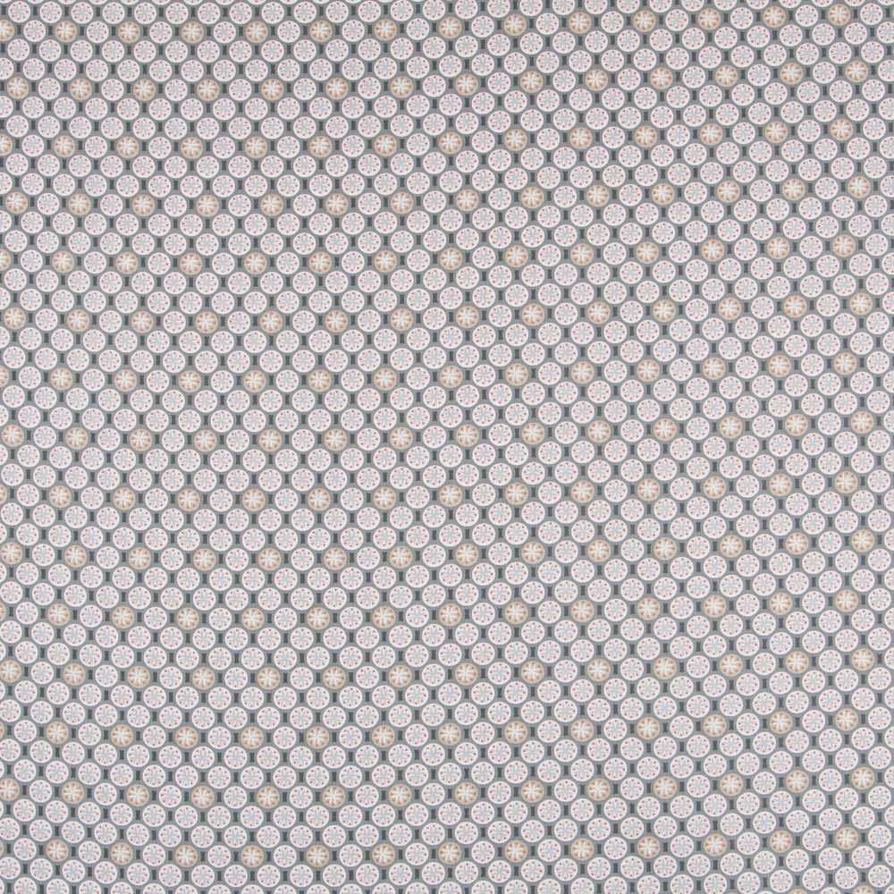 Tecido Patchwork Moedas Cinza - Ribes y Casals