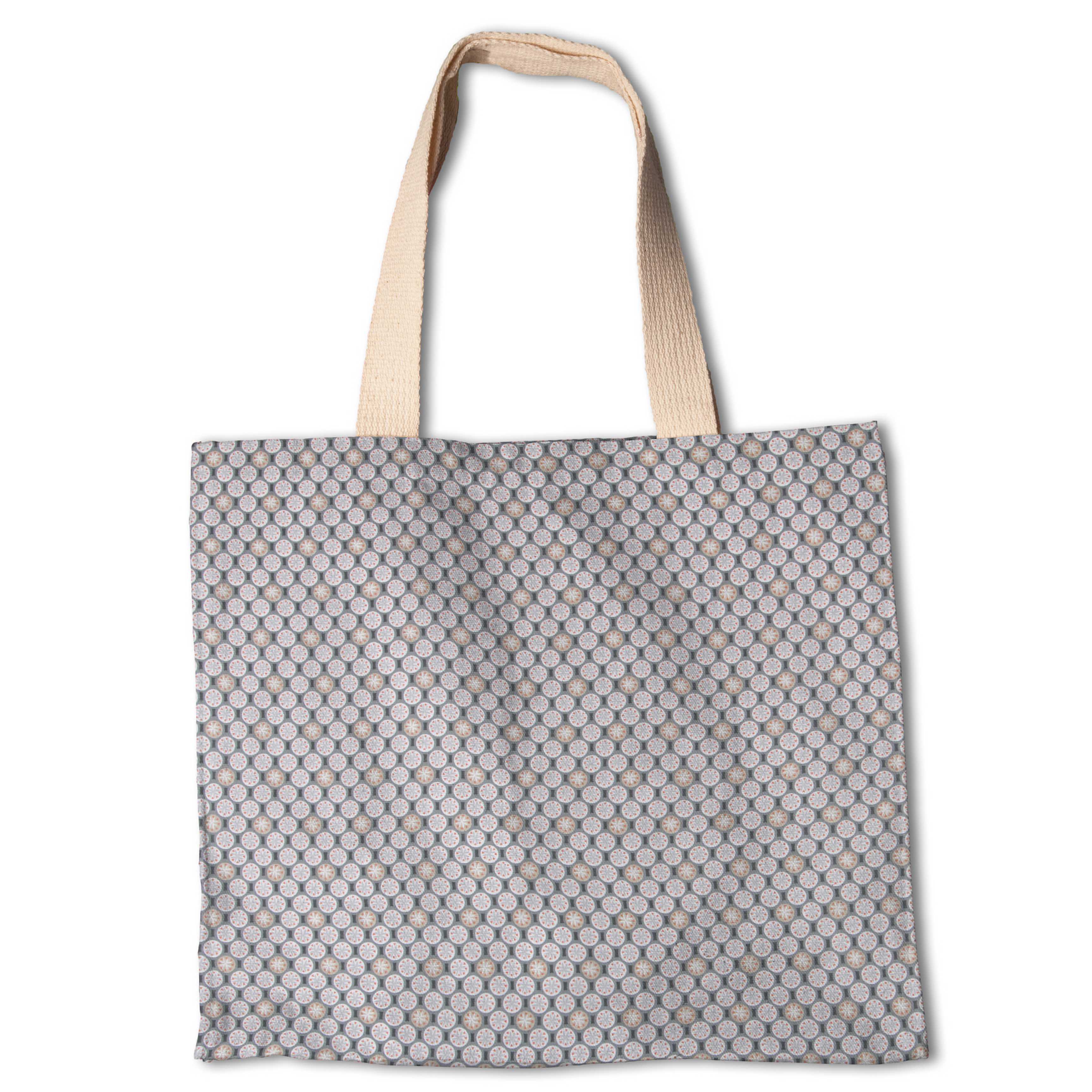 Tecido Patchwork Moedas Cinza - Ribes y Casals