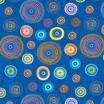 Tecido Patchwork Círculos Coral - Ribes y Casals