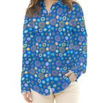 Tecido Patchwork Círculos Coral - Ribes y Casals