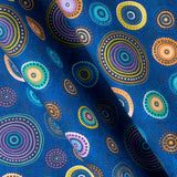 Tecido Patchwork Círculos Coral - Ribes y Casals