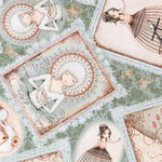 Tela Patchwork Santoro&#39;s Mirabelle Verde Pálido - Ribes y Casals