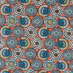 Tecido Patchwork Círculos Coral - Ribes y Casals