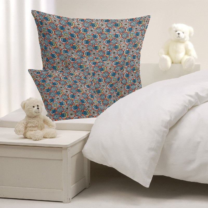 Tecido Patchwork Círculos Coral - Ribes y Casals