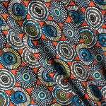 Tecido Patchwork Círculos Coral - Ribes y Casals