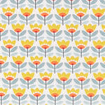 Tecido Patchwork Círculos Coral - Ribes y Casals