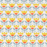 Tecido Patchwork Círculos Coral - Ribes y Casals