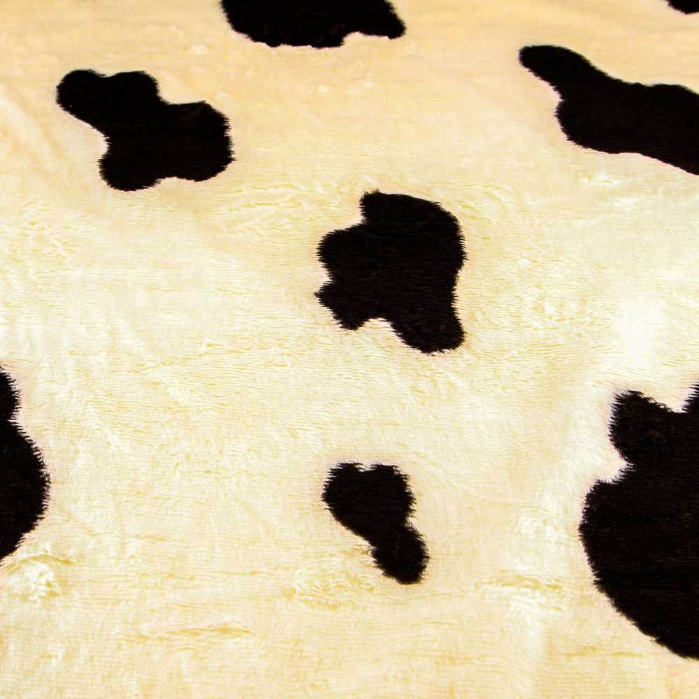 Tela Pelo Corto Blanco Negro - Ribes y Casals