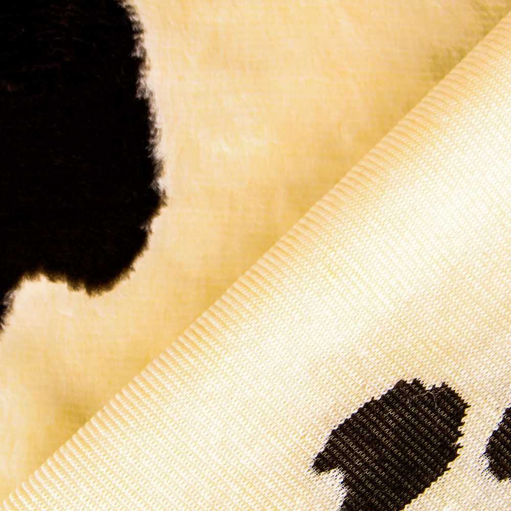 Tela Pelo Corto Blanco Negro - Ribes y Casals