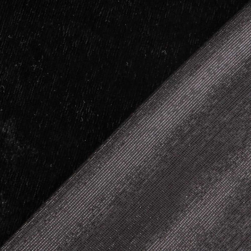 Tela Pelo De Mono Lurex Negro - Ribes y Casals