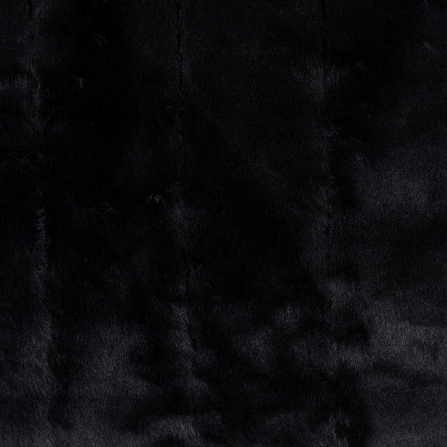 Retal Tela Pelo Invierno Negro Listado 160x160cm - Ribes y Casals