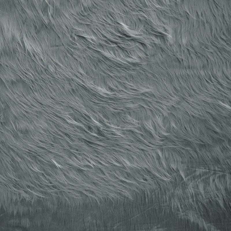 Tecido Pêlo Comprido Cinza Médio - Ribes y Casals