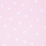 Tecido Piqué Canutillo Estrela Rosa - Ribes y Casals