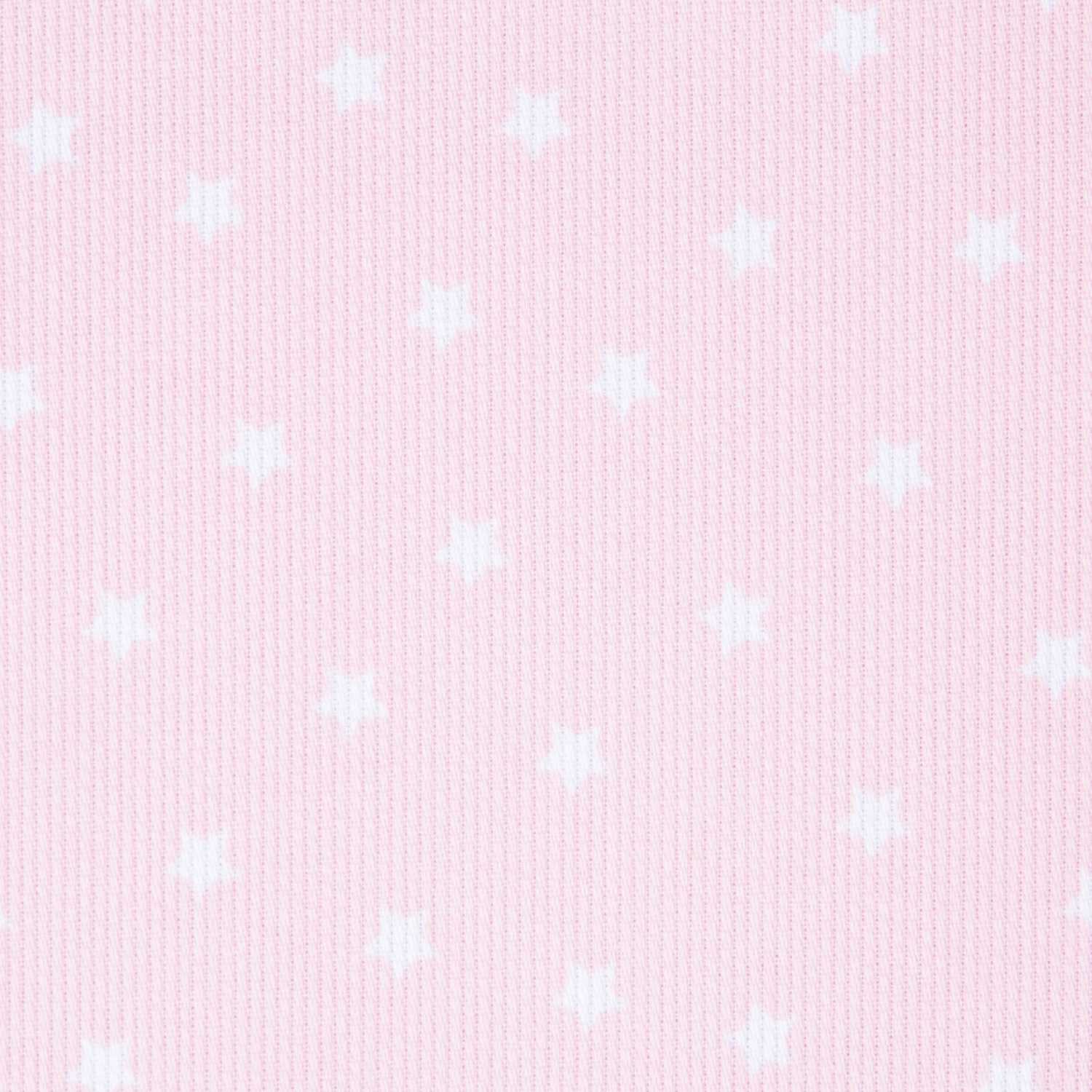 Tecido Piqué Canutillo Estrela Rosa - Ribes y Casals