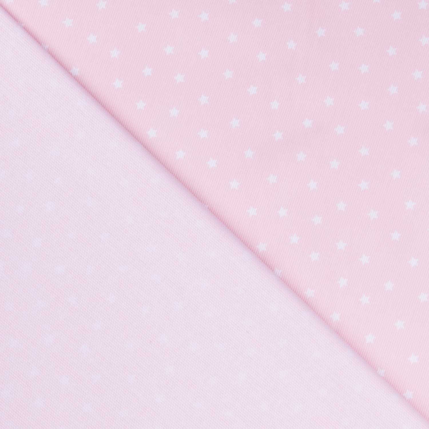 Tecido Piqué Canutillo Estrela Rosa - Ribes y Casals