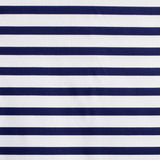 Tecido Piqué Canutillo Riscas Azul Marinho - Ribes y Casals