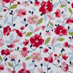 Tecido Piquê Estampado Floral Rosa - Ribes y Casals