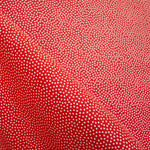 Tecido Piquê Bola Fundo Vermelho 3mm - Ribes y Casals