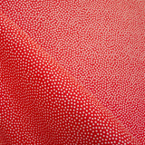 Tecido Piquê Bola Fundo Vermelho 3mm - Ribes y Casals