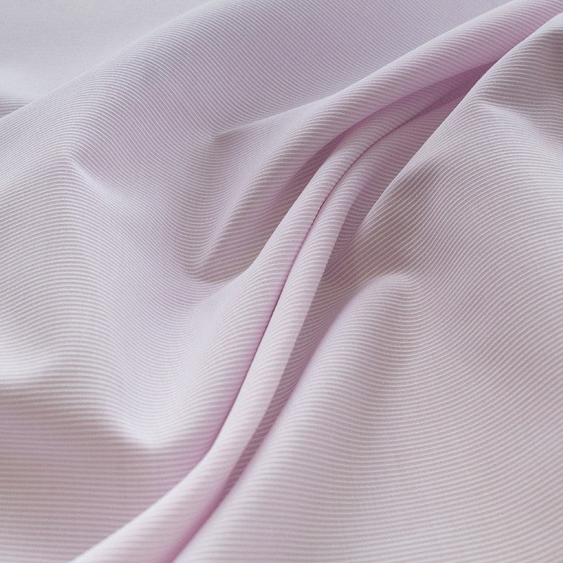 Tecido Piquê Risquinhas Rosa - Ribes y Casals