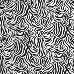 Tecido de Malha Viscose Zebra Branco Preto - Ribes y Casals