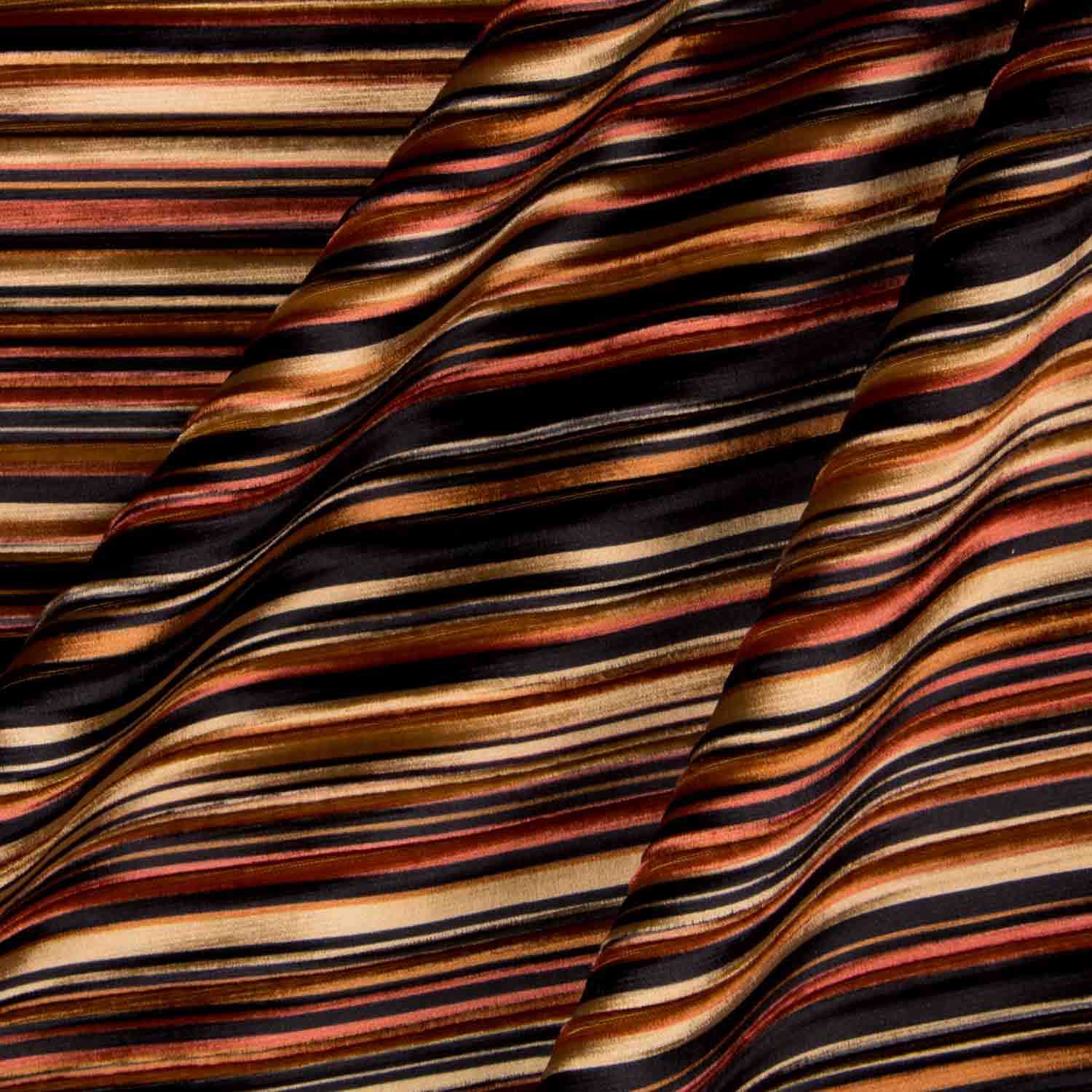 Tela Plisado Soleil Terciopelo Marrón - Ribes y Casals