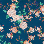 Crepe Marrocain Bouqet Preta - Ribes y Casals