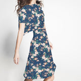 Crepe Marrocain Bouqet Preta - Ribes y Casals