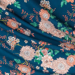 Crepe Marrocain Bouqet Preta - Ribes y Casals