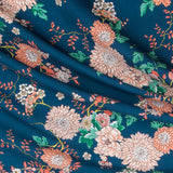 Crepe Marrocain Bouqet Preta - Ribes y Casals