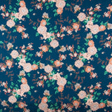 Crepe Marrocain Bouqet Preta - Ribes y Casals