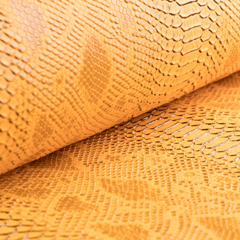 Tecido Polipele Crocodilo Ocre - Ribes y Casals