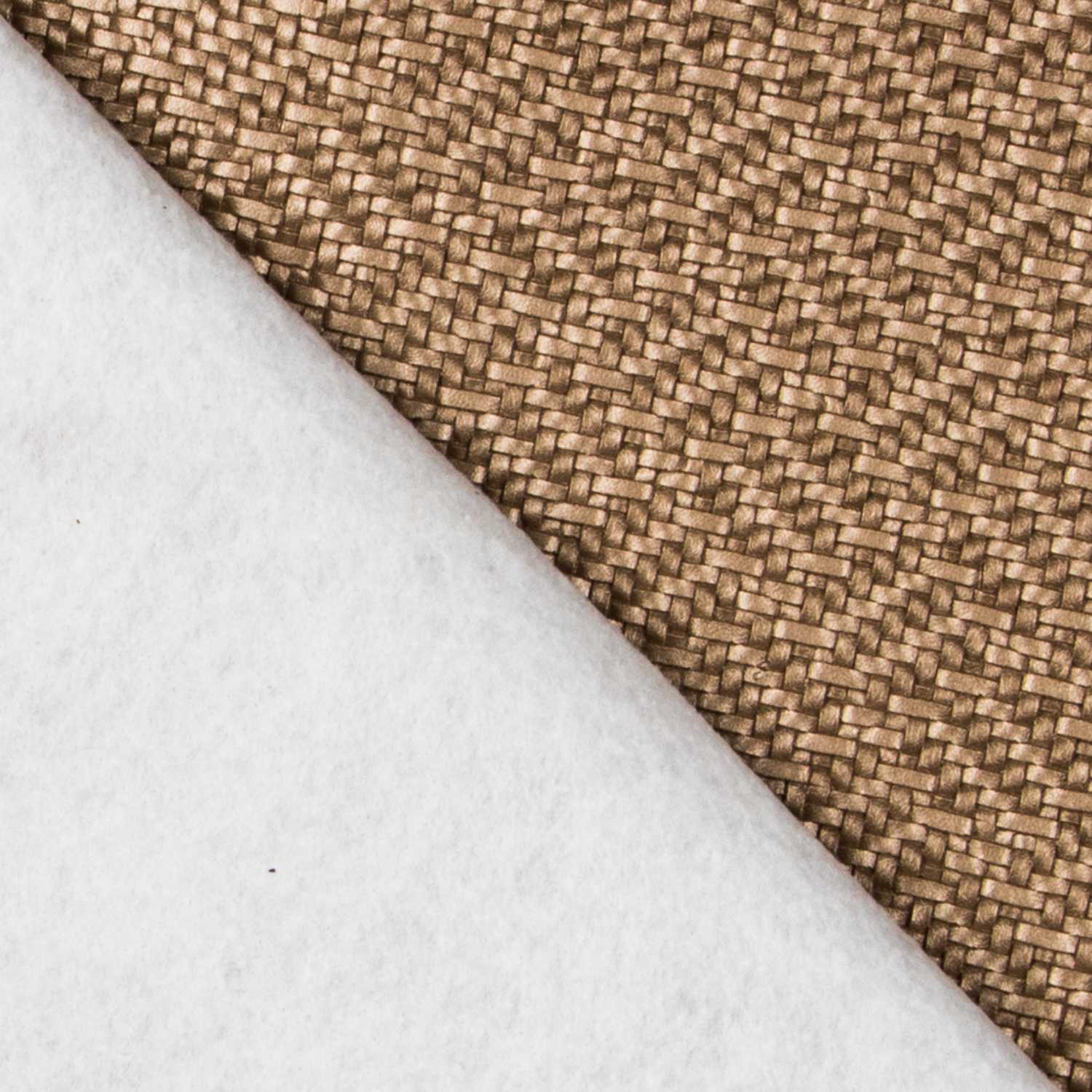 Couro Sintético Trançado Ouro - Ribes y Casals