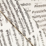 Tecido de Popelina Algodão Notas Musicais Cru - Ribes y Casals