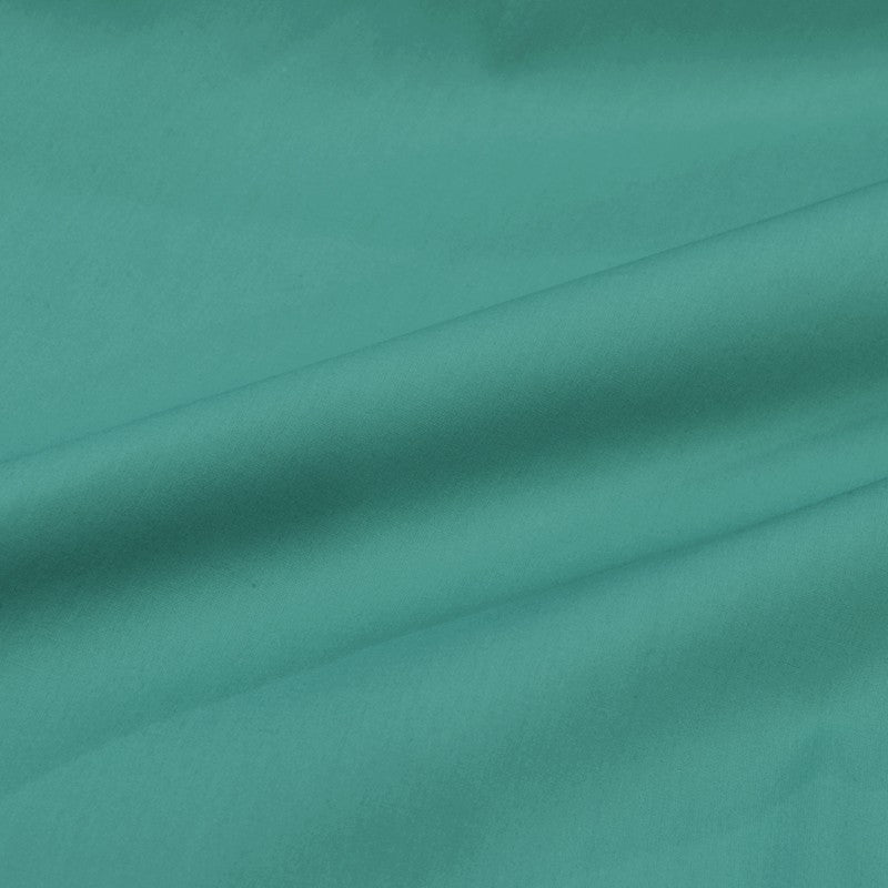 Tecido de Popeline Algodão Spandex Turquesa - Ribes y Casals