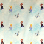 Tecido Popeline Disney Frozen Verde Água - Ribes y Casals