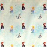 Tecido Popeline Disney Frozen Verde Água - Ribes y Casals