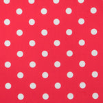 Tecido de Popeline Flamenco Bolas Fundo Vermelho - Ribes y Casals