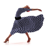 Tecido Popelina Bola Fundo Lilás 3,5 cm - Ribes y Casals