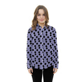 Tecido Popelina Bola Fundo Lilás 3,5 cm - Ribes y Casals