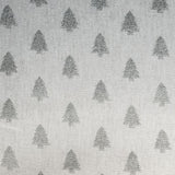 Tecido Popeline Natal Abetos Prata - Ribes y Casals