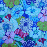 Tecido Popeline Painel Floral Multicolor - Ribes y Casals