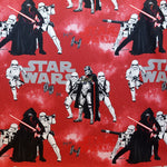 Tecido Popeline Star Wars Vermelho - Ribes y Casals
