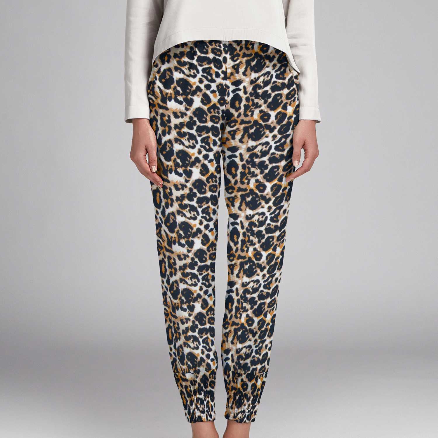 Tela Punto Crepe Leopardo - Ribes y Casals