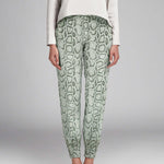 Tela Punto Crepe Reptil Verde - Ribes y Casals