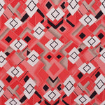 Tecido de Malha Estampado Étnico Coral - Ribes y Casals