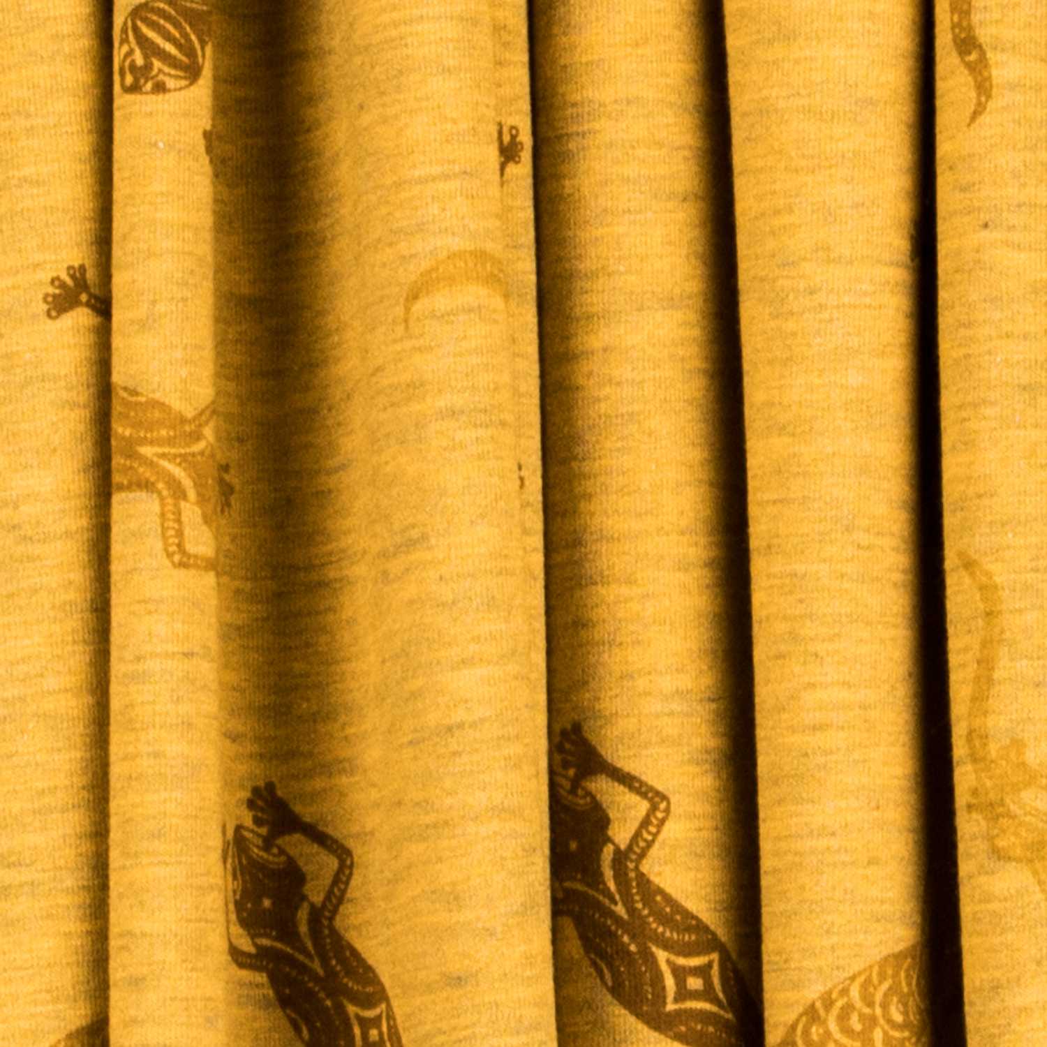 Tecido Ponto Felpa Mostaza Lagarto - Ribes y Casals